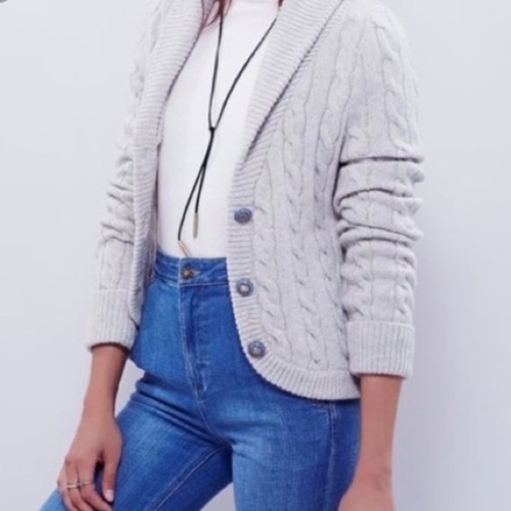 Free People Viceroy Shawl Sweater
